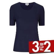 Damella Bamboo  31302 T-Shirt Marine Bambus Small Damen