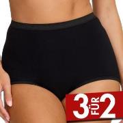 Damella Classic Cotton Maxi Brief Schwarz Baumwolle Small Damen