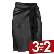 Damella Greta Basic Mesh Sarong Schwarz One Size Damen