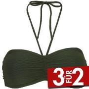 Damella Olivia Textured Padded Bikini Bra Dunkelgrün Nylon 38 Damen