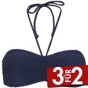 Damella Olivia Textured Padded Bikini Bra Marine Nylon 38 Damen