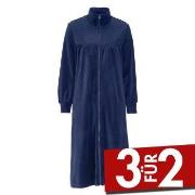 Damella Velour Plain Robe Marine Small Damen