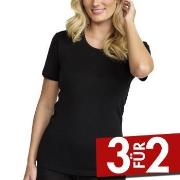 Damella Wool T-Shirt Schwarz Merinowolle Small Damen