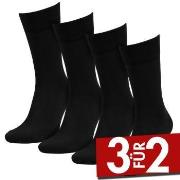 Amanda Christensen 4P Bamboo Crew Socks Schwarz Gr 39/42