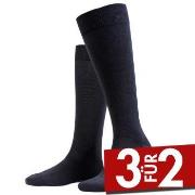 Amanda Christensen Core Knee High Sock Anthrazit Baumwolle Gr 43/44