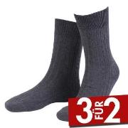 Amanda Christensen True Ankle Rib Sock Anthrazit Gr 39/42 Herren