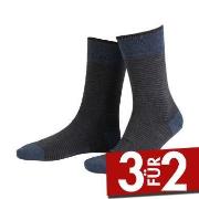 Amanda Christensen True Stripe Ankle Sock Dunkelblau Gr 39/42