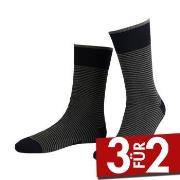 Amanda Christensen True Stripe Ankle Sock Schwarz/Grau Gr 39/42