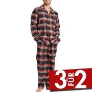 Jockey Cotton Flannel Pyjama Schwarz Baumwolle Small Herren