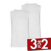 Jockey 2P Microfiber Athletic Shirt Weiß Polyamid Small Herren