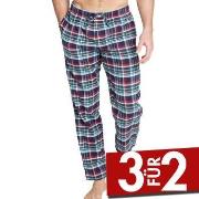 Jockey Pants Flannel Blau/Grün Baumwolle Small Herren