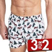 Jockey Woven Boxer Weiß Baumwolle Small Herren