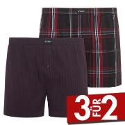 Jockey 2P Woven Boxer Shorts Rot Baumwolle Medium Herren