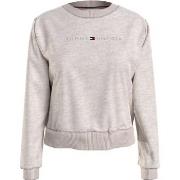 Tommy Hilfiger Tonal Logo Lounge Sweatshirt Beige Small Damen