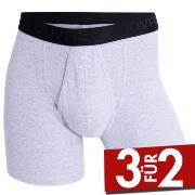 Dovre Boxer With Fly 66006 Grau Baumwolle Small Herren