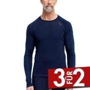 Dovre Jacquard Baselayer Marine Wolle Small Herren