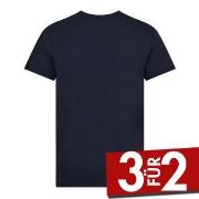Dovre O Neck T Shirt Marine Small Herren