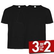 Dovre 2P Organic Cotton Crew Neck Schwarz Ökologische Baumwolle Small ...