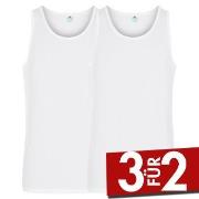 Dovre 2P Organic Cotton Singlet Weiß Ökologische Baumwolle Small Herre...