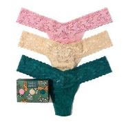 Hanky Panky 3P Low Rise Lace Thong  D2 Multi-colour-2 Nylon One Size D...