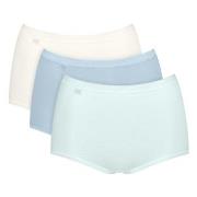 Sloggi 3P Basic Plus Maxi Colored Grau Baumwolle 38 Damen