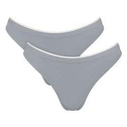 Sloggi 2P GO Sense Tanga Briefs Grau Modal Small Damen