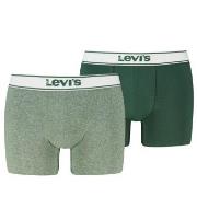 Levis 2P Base Vintage Boxer Grün Baumwolle Small Herren