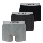 Levis 3P Logo Boxer Briefs Grau/Schwarz Baumwolle Small Herren
