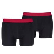 Levis 2P Men Twill Boxer Brief Rot/Schwarz Baumwolle Small Herren
