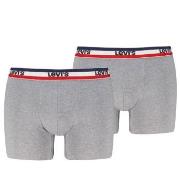 Levis 2P Sportswear Logo Base Boxer Graumelliert Baumwolle Small Herre...