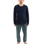 Esprit Haley Pyjamas Set Blau/Grün Baumwolle Small Herren