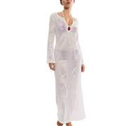 Triumph Beach MyWear Crochet Long Dress Weiß Polyester 38 Damen