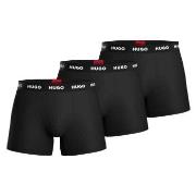 HUGO 3P Triplet Boxer Brief Schwarz/Weiß Baumwolle Medium Herren