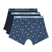 Armani Logo Boxer With Long Leg 3P Marine/Blau Baumwolle Medium Herren