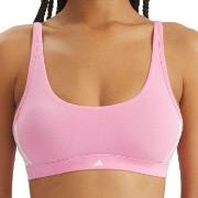 adidas BH Sport Active Essentials 3 Stripes Bralette Rosa Baumwolle Sm...