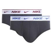 Nike 2P Everyday Cotton Stretch Brief Grau Baumwolle Medium Herren