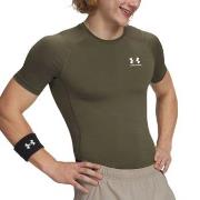 Under Armour HeatGear SS Compression Shirt Armeegrün Small Herren