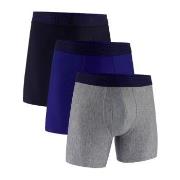 Under Armour 3P Performance Tech Solid 6in Boxers Schwarz/Blau Polyest...