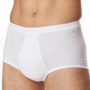 Schiesser Classic Brief With Fly 3XL-4XL Weiß Baumwolle 3XL Herren