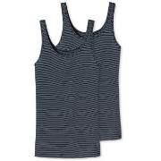 Schiesser 2P Modal Essentials Tank Tops Dunkelblau 38 Damen