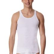 Schiesser Original Double Rib Undershirt Weiß Baumwolle Small Herren
