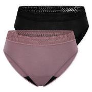 Schiesser 2P Care Rio Period Pants Mixed Baumwolle 38 Damen