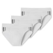 Schiesser 3P 95-5 Stretch Rio Slip 3XL-4XL Weiß Baumwolle 3XL Herren