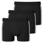 Schiesser 3P 95-5 Stretch Shorts 3XL-4XL Schwarz Baumwolle 3XL Herren