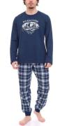 AM Legend Herren Pyjama-Set 2-teilig karierter Schlafanzug IAN MPJ 23 ...