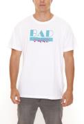 BAD+MAD Miami Tee Herren Sommer-Shirt mit großem Marken-Print Baumwoll...