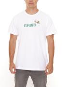 GRIND Inc Pizza Tee Herren Rundhals-Shirt mit Front-Print Baumwoll-T-S...