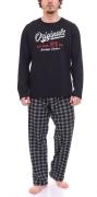 AM Legend Herren Pyjama-Set 2-teilig karierter Schlafanzug IAN MPJ 23 ...