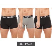 3er Pack HECHTER STUDIO Herren Boxershorts Baumwoll-Unterwäsche Schwar...