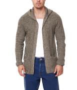 REDEFINED REBEL Cabe Knit Herren Strick-Jacke verschlussloser Cardigan...